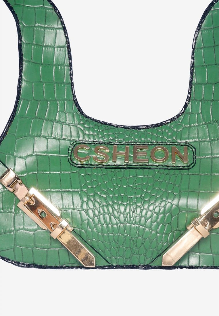 Viola Fringe Bag Green