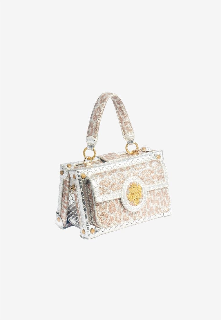 W Trunk Bag Leopard Ice with Strap