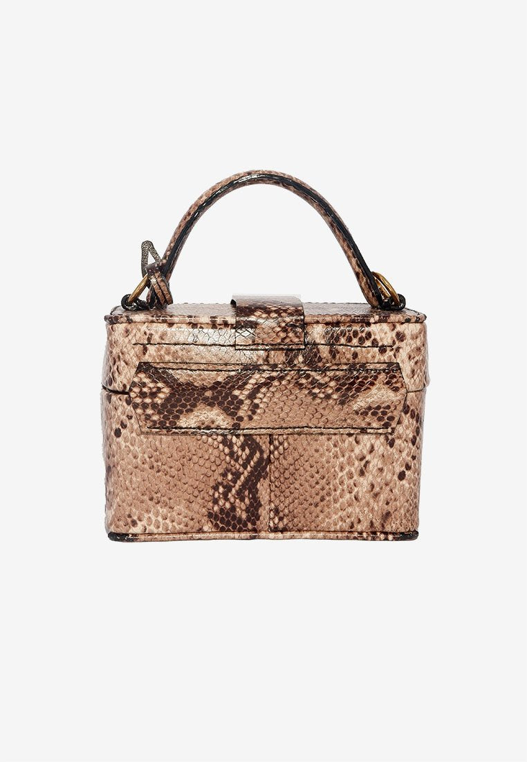 Coco Vanity Bag in Snakeskin with Shoulder Strap