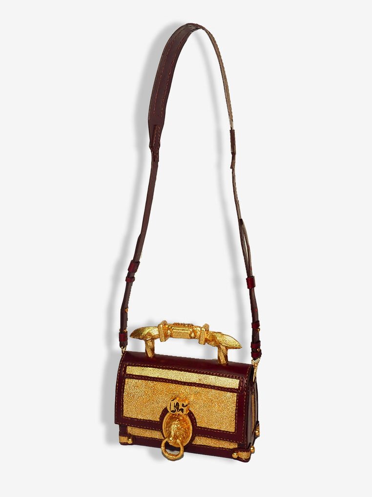 The Queen Bag Gold Sting Ray Leather