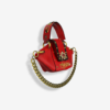 Bat Bag in Red Leather with Jewel Crown – Small Size