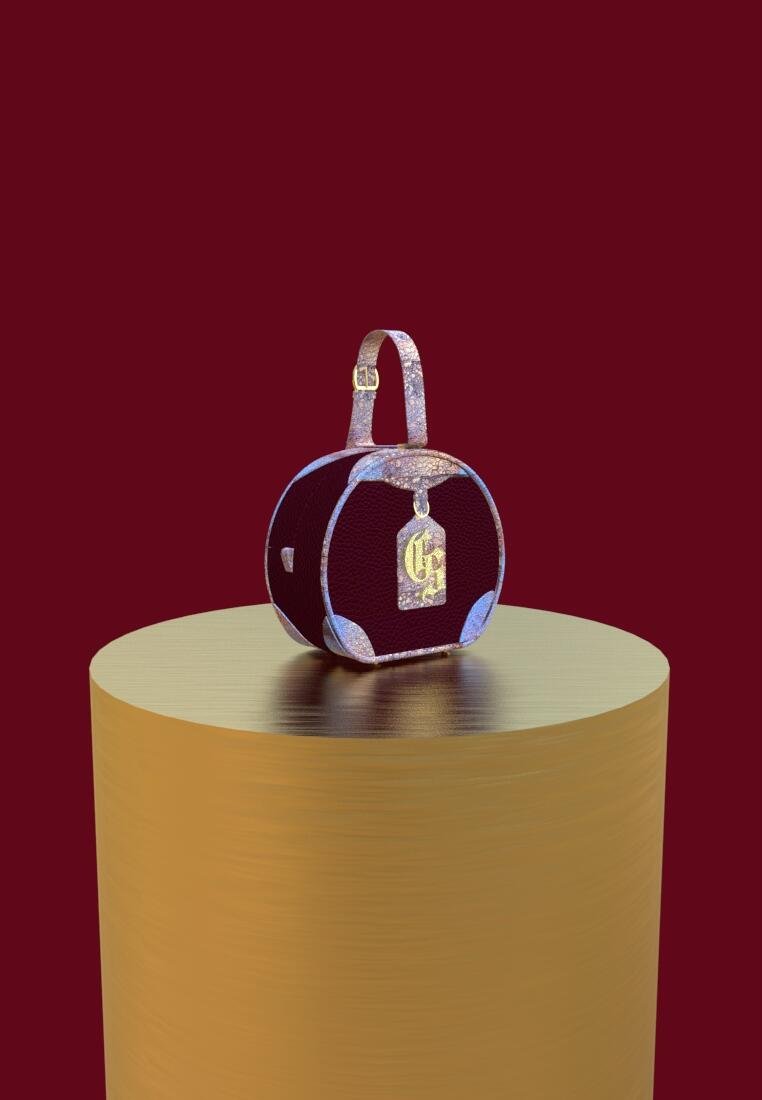 Circular Bag Burgundy