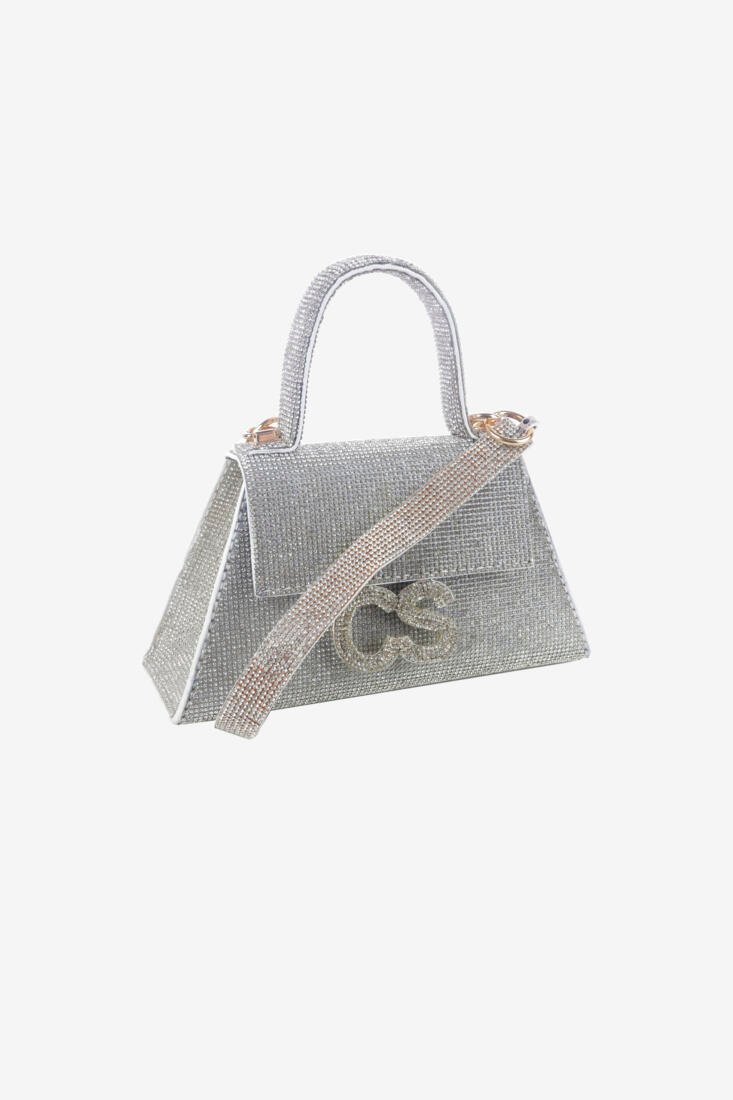 Silver Bling Icon Bag with Strap
