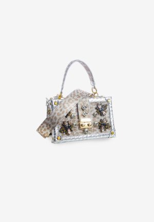 W Trunk Bag Leopard Ice with Strap