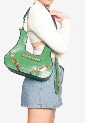 Viola Fringe Bag Green