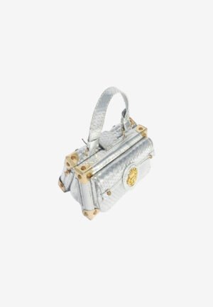 W Trunk Bag Silver Gold Ice with Strap